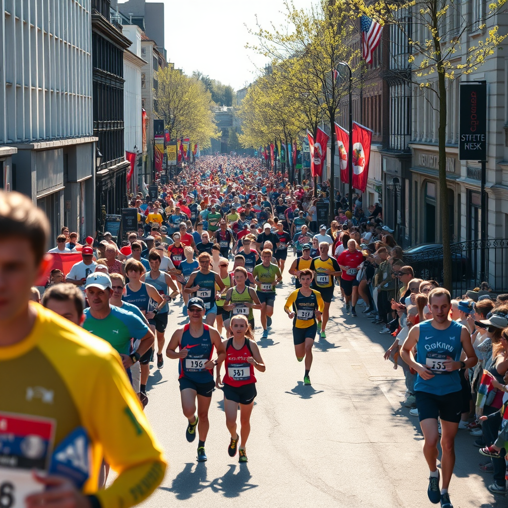 Major city marathon draws thousands on glorious spring day